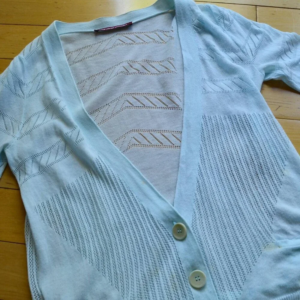 Comptoir Des Cotonniers Crochet Cutout Cardigan Size XS - Picture 3 of 11